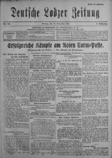 Deutsche Lodzer Zeitung 13 listopad 1916 nr 315