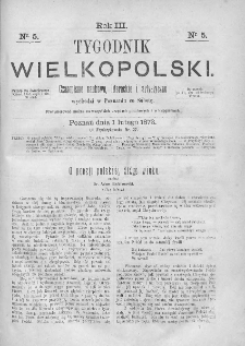 Tygodnik Wielkopolski. 1873, nr 5