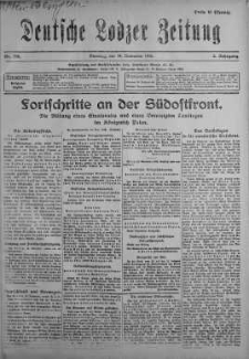 Deutsche Lodzer Zeitung 14 listopad 1916 nr 316