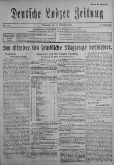 Deutsche Lodzer Zeitung 15 listopad 1916 nr 317