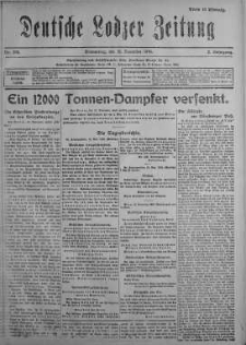 Deutsche Lodzer Zeitung 16 listopad 1916 nr 318