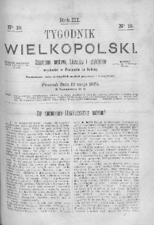 Tygodnik Wielkopolski. 1873, nr 19