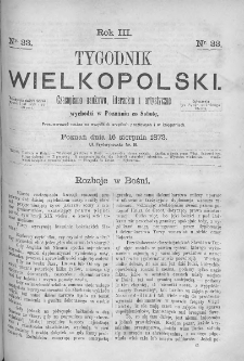 Tygodnik Wielkopolski. 1873, nr 33