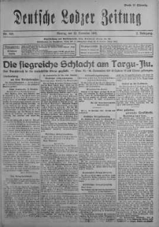 Deutsche Lodzer Zeitung 20 listopad 1916 nr 322