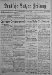 Deutsche Lodzer Zeitung 21 listopad 1916 nr 323