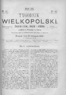 Tygodnik Wielkopolski. 1873, nr 47