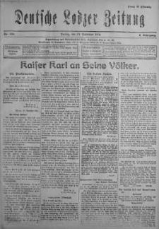 Deutsche Lodzer Zeitung 24 listopad 1916 nr 326