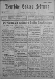 Deutsche Lodzer Zeitung 25 listopad 1916 nr 327