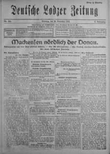 Deutsche Lodzer Zeitung 26 listopad 1916 nr 328