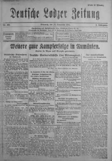 Deutsche Lodzer Zeitung 29 listopad 1916 nr 331