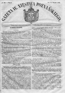 Gazeta Wielkiego Xięstwa Poznańskiego. 1845. Nr 189
