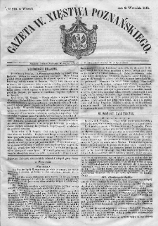 Gazeta Wielkiego Xięstwa Poznańskiego. 1845. Nr 210
