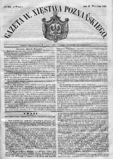 Gazeta Wielkiego Xięstwa Poznańskiego. 1845. Nr 222