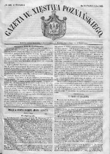 Gazeta Wielkiego Xięstwa Poznańskiego. 1845. Nr 242
