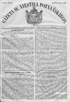 Gazeta Wielkiego Xięstwa Poznańskiego. 1845. Nr 243