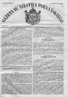 Gazeta Wielkiego Xięstwa Poznańskiego. 1845. Nr 270