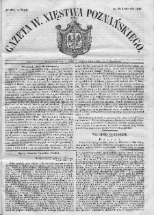 Gazeta Wielkiego Xięstwa Poznańskiego. 1845. Nr 271