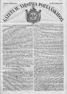 Gazeta Wielkiego Xięstwa Poznańskiego. 1845. Nr 275