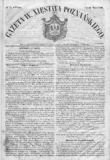 Gazeta Wielkiego Xięstwa Poznańskiego. 1848. Nr 71