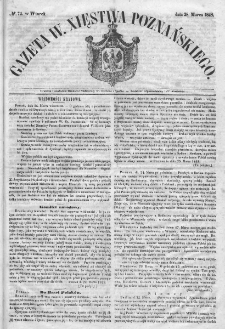 Gazeta Wielkiego Xięstwa Poznańskiego. 1848. Nr 74