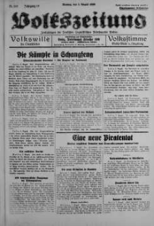 Volkszeitung 8 sierpień 1938 nr 216