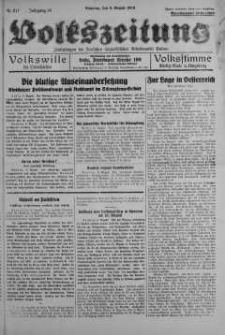 Volkszeitung 9 sierpień 1938 nr 217