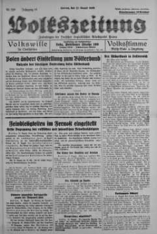Volkszeitung 12 sierpień 1938 nr 220