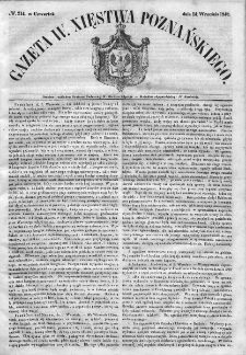Gazeta Wielkiego Xięstwa Poznańskiego. 1848. Nr 214