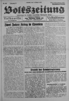 Volkszeitung 14 sierpień 1938 nr 222
