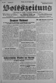 Volkszeitung 22 sierpień 1938 nr 229