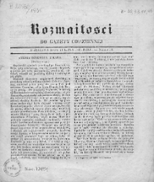 Rozmaitości do Gazety Codziennej. 1835. Nr 30