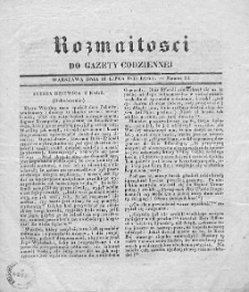 Rozmaitości do Gazety Codziennej. 1835. Nr 33