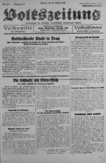 Volkszeitung 29 sierpień 1938 nr 236