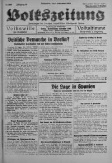 Volkszeitung 1 wrzesień 1938 nr 239