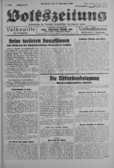 Volkszeitung 10 wrzesień 1938 nr 248