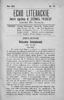 Echo Literackie. Dodatek tygodniowy do Dziennika Polskiego. 1897. Nr 19
