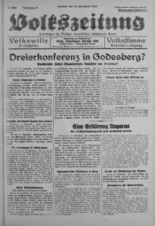 Volkszeitung 18 wrzesień 1938 nr 256