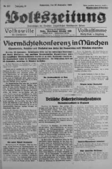 Volkszeitung 29 wrzesień 1938 nr 267