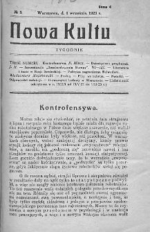 Nowa Kultura : tygodnik. R. I. 1923, nr 5