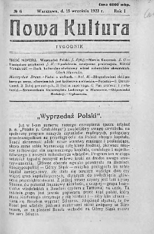 Nowa Kultura : tygodnik. R. I. 1923, nr 6