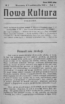 Nowa Kultura : tygodnik. R. I. 1923, nr 7