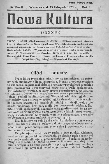 Nowa Kultura : tygodnik. R. I. 1923, nr 10-11