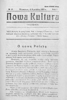 Nowa Kultura : tygodnik. R. I. 1923, nr 13
