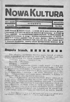 Nowa Kultura : tygodnik. R. II. 1924, nr 2