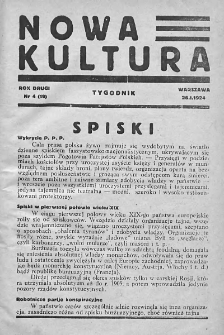 Nowa Kultura : tygodnik. R. II. 1924, nr 4