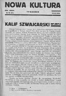 Nowa Kultura : tygodnik. R. II. 1924, nr 12