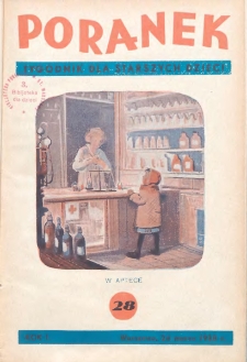 Poranek : tygodnik dla starszych dzieci. 1938. R. I, nr 28
