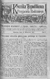 Kronika Tygodniowa do Przyjaciela Rodzinnego : najważniejsze wiadomości polityczne, kościelne i społeczne. 1895, nr 37