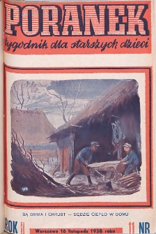 Poranek : tygodnik dla starszych dzieci. 1938. R. II, nr 11