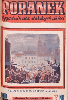 Poranek : tygodnik dla starszych dzieci. 1938. R. II, nr 12